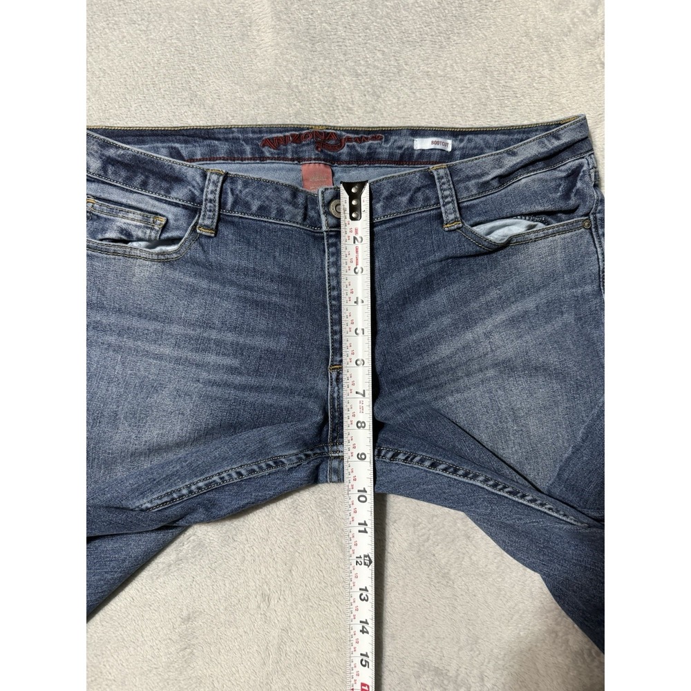 Arizona Jeans Womens 34x29.5 Blue Low Rise Bootcut Stretch Denim - Picture 4 of 9